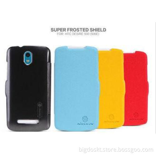 Eco-Friendly HTC Leather Phone Case, Desire 500 PU Leather